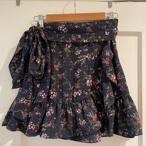 Tularosa Maida Floral Ruffle Mini Skirt (matching top in other listing)